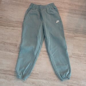 Nike Sportswear Club Fleece, Big Kids' Loose Pants, Light Blue/Green Joggers